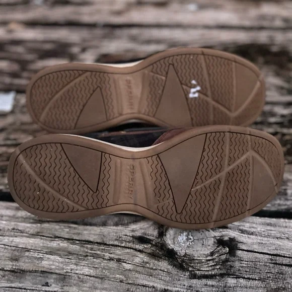 Sperry Top Siders Leather Blue Green Tartan Plaid Women's Boat Shoes Size 6.5 - Picture 8 of 12